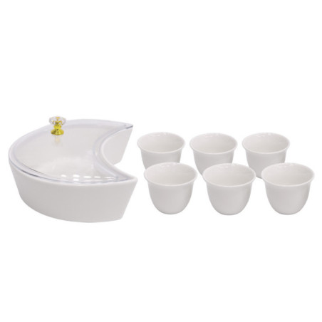 8 tasses et 1 bol de service