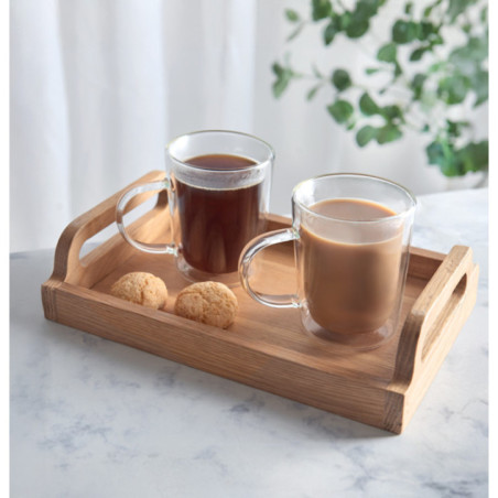 2 mugs en verre double paroi
