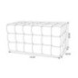 Pouf long cubes creme