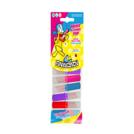 Bonbons candy rouge a levre pop