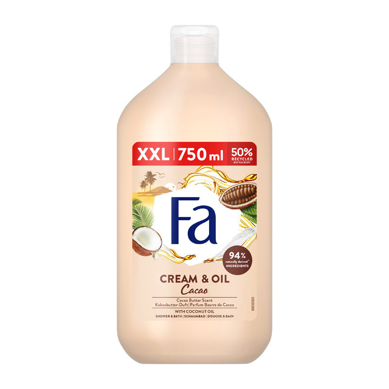 Gel douche 750ml cacao coco