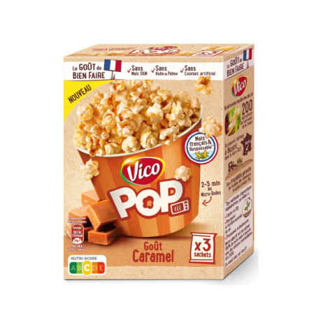 Pop corn micro-ondes caramel
