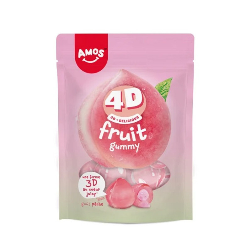Bonbons 4d peche 120g