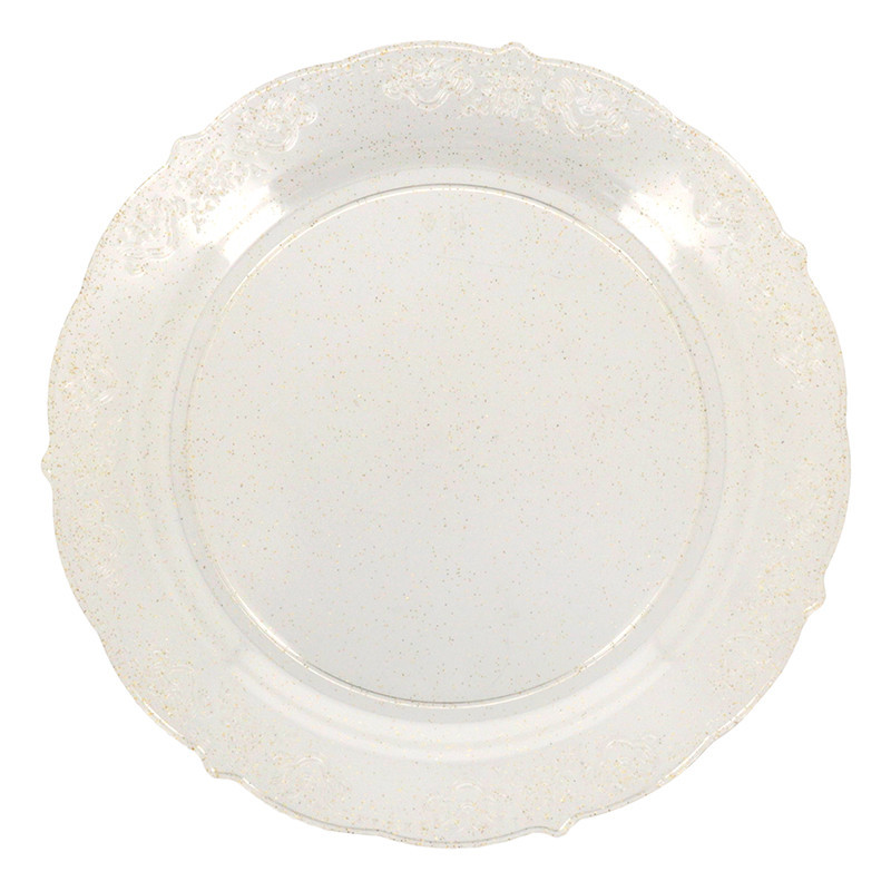 Assiette plastique  d26cm paille