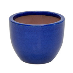 Pot Auf glazed small egg bleu o1