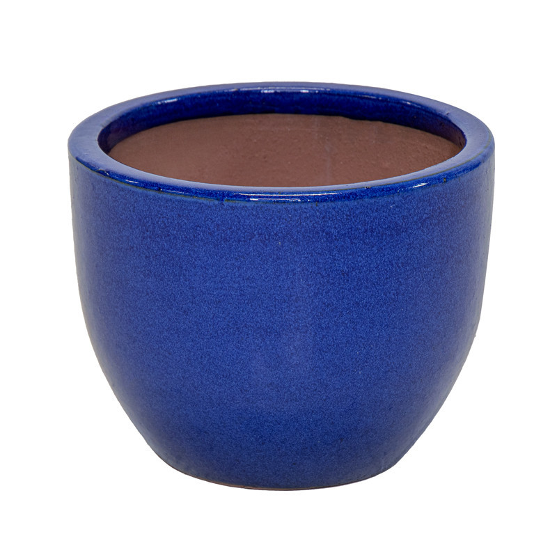 Pot Auf glazed small egg bleu o1
