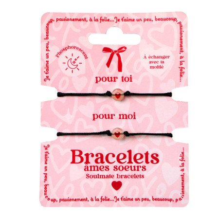 Set de 2 bracelet coeur phosp