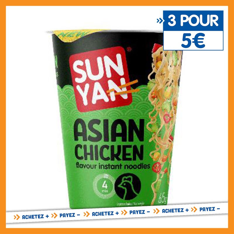 Cup nouille poulet 65g