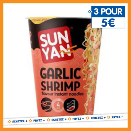 Cup nouille crevette/ail 65g