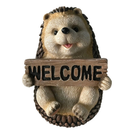 Statuette herisson welcome