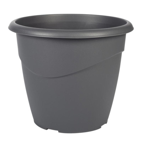 Pot rond marina 20cm gris anthra