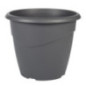 Pot rond marina 20cm gris anthra