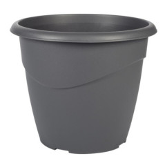 Pot rond marina 30cm gris anthra