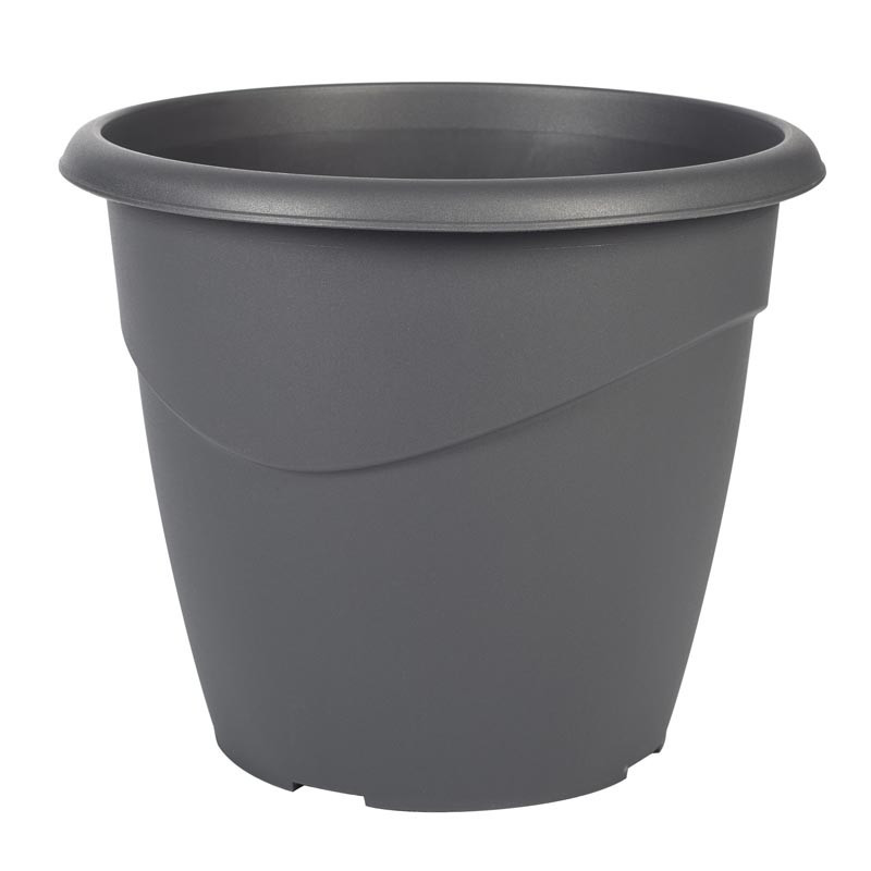 Pot rond marina 40cm gris anthra