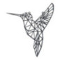 Deco murale colibri metal