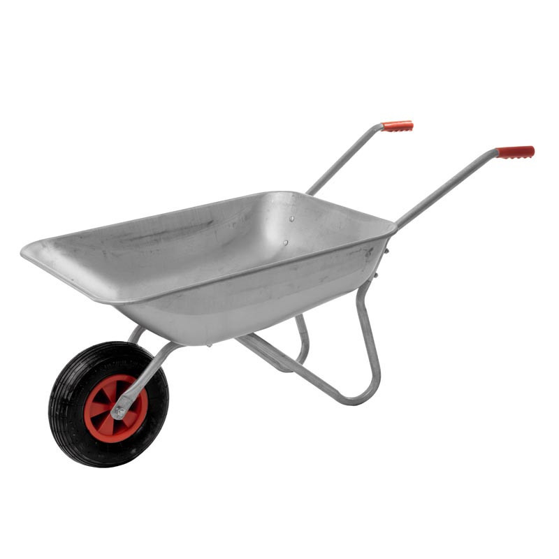 Brouette metal acier galva 65l