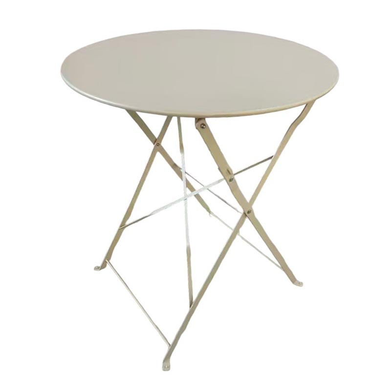 Table ronde en metal lisa d.60cm