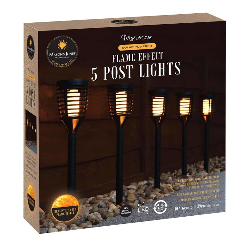 Set de 5 piquets solaires morocc