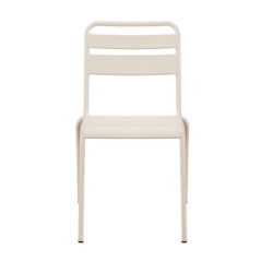 Chaise metal alba beige