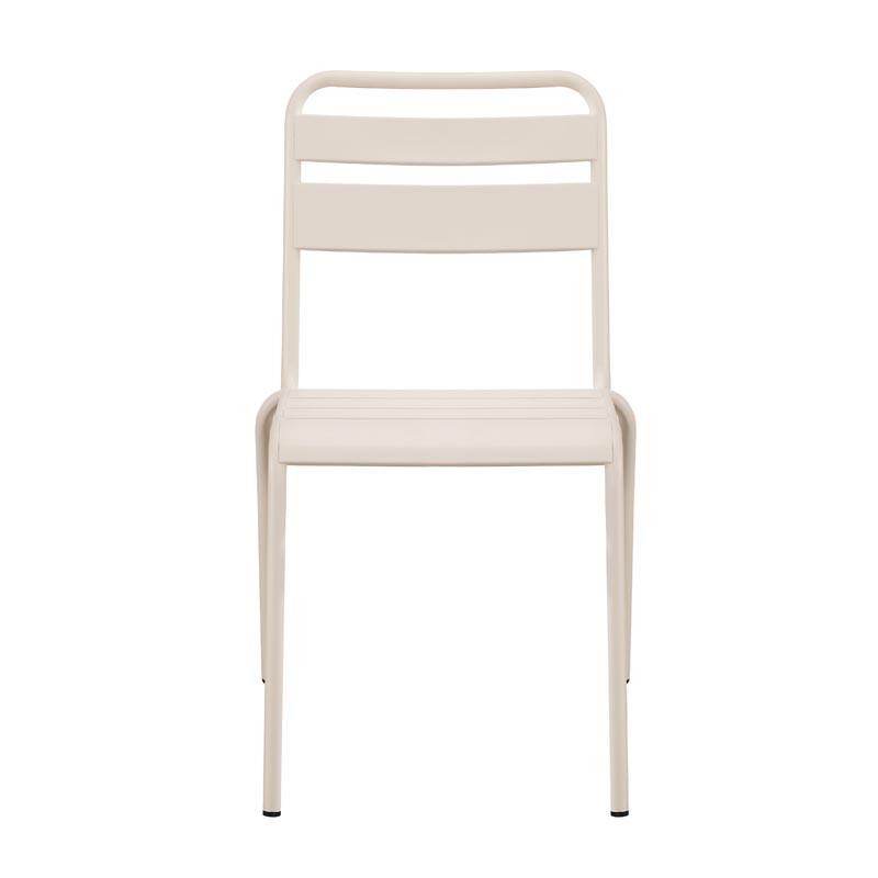 Chaise metal alba beige