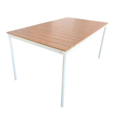 Table 4/6p metal/bois sable