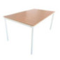 Table 4/6p metal/bois sable