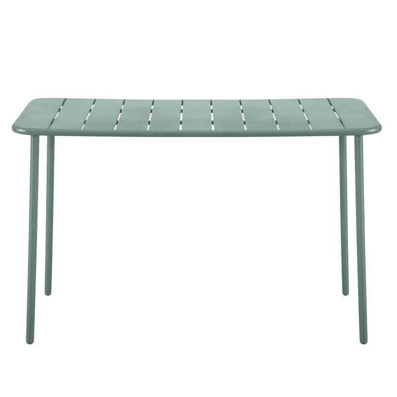 Table rectangle vert treillis