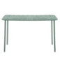 Table rectangle vert treillis