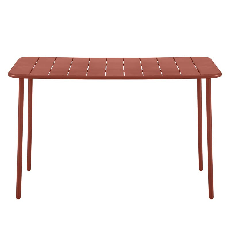 Table rectangle terracotta