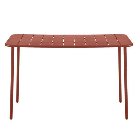 Table rectangle terracotta