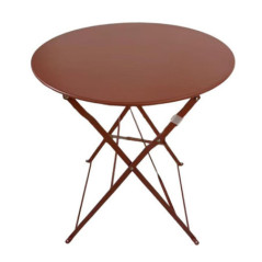 Table ronde en metal lisa d60cm