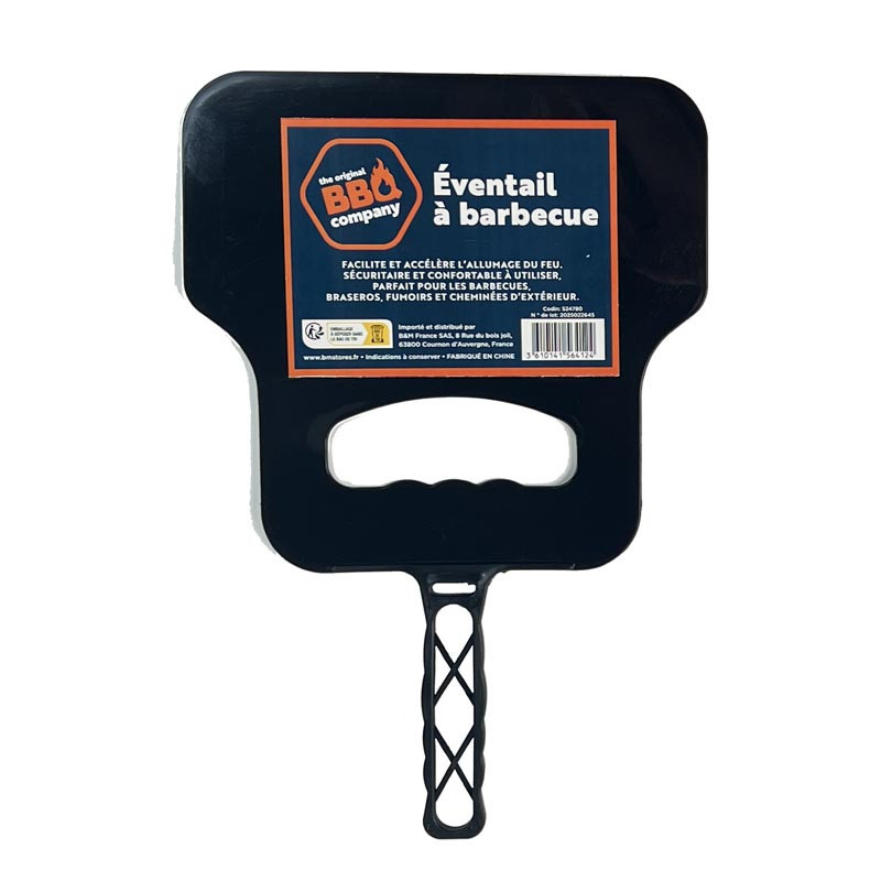 Eventail bbq ass rouge/noir