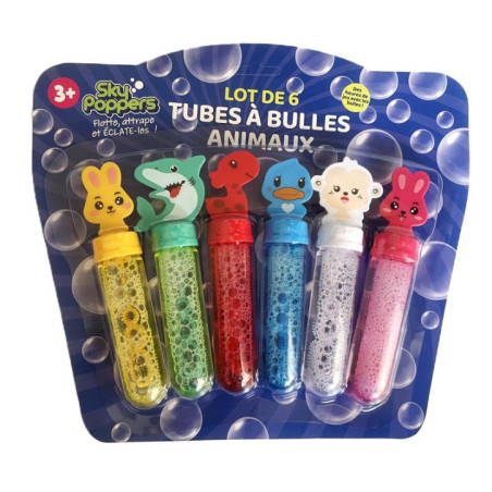 Lot de 6 bulles animaux