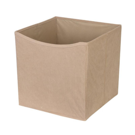 Cube rangement velours cotele 31