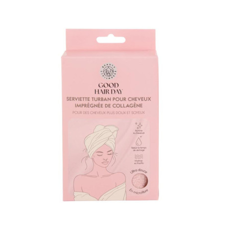 Serviette cheveux collagene