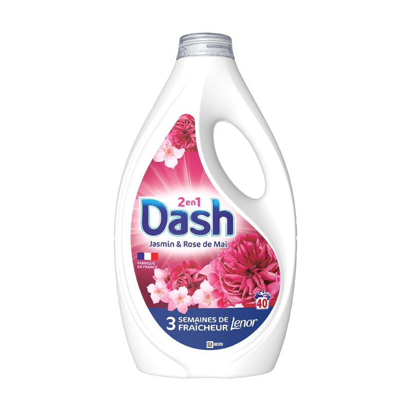 Lessive 40 doses jasmin & rose