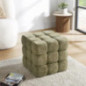 Pouf cubique vert