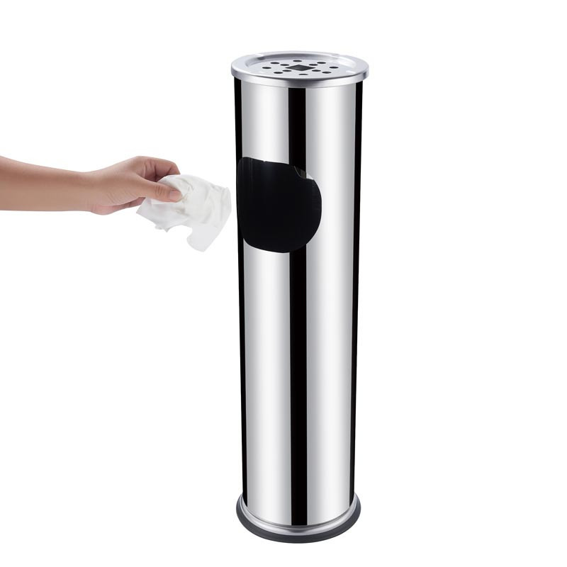 Cendrier poubelle metal 56cm