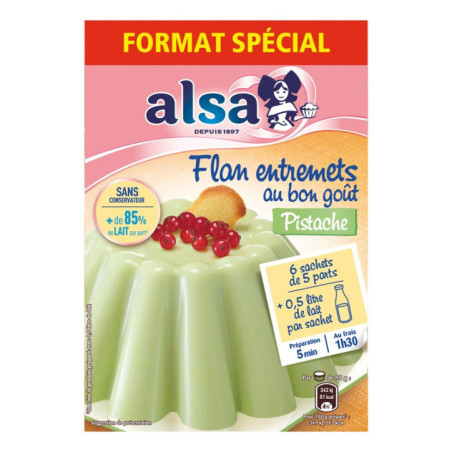 Prepartation flan entremets