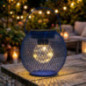 Lanterne solaire ronde grillagee