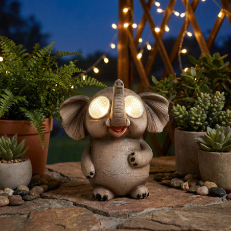 Statue solaire animaux 4 ass