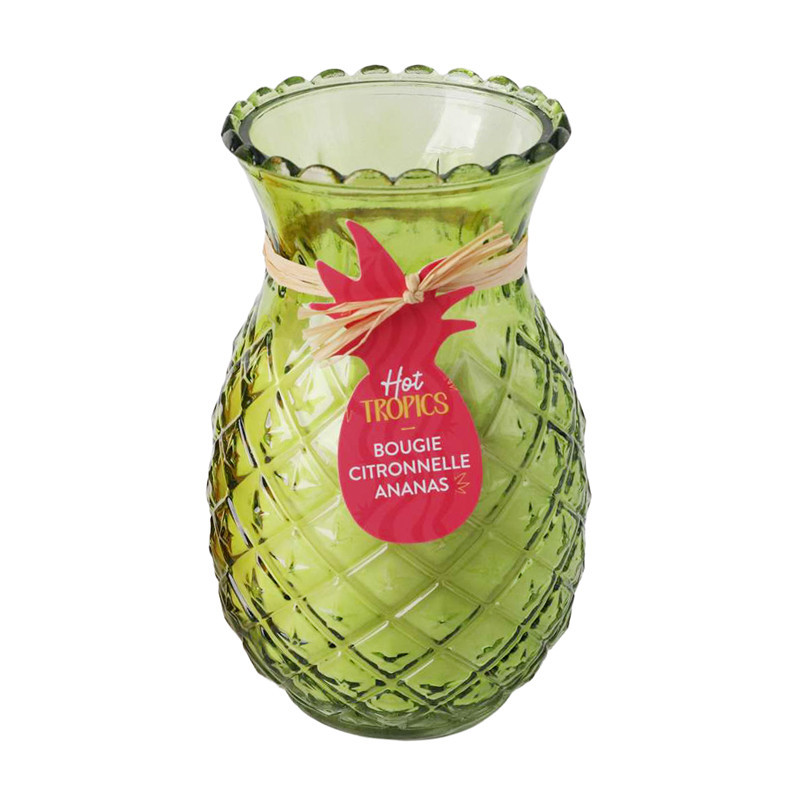 Bougie citronnelle ananas 2ass