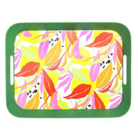 Plateau en pp 41x32cm hot tropic