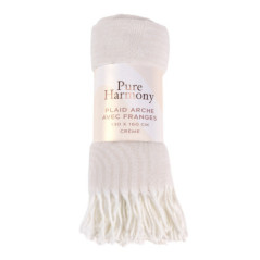 Plaid arche avec franges 130x160