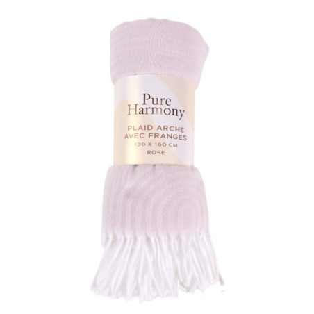 Plaid arche avec franges 130x160