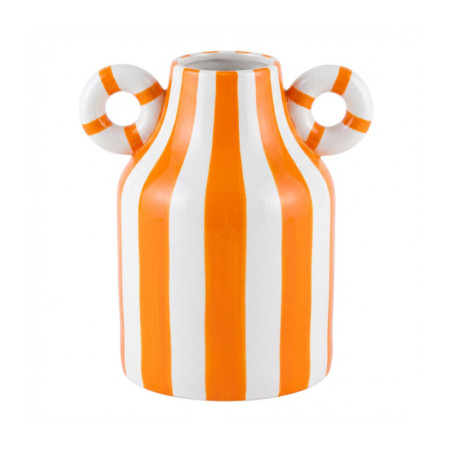 Vase raye avec anses