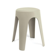 Tabouret assise molletonnee