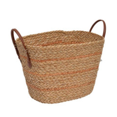 Panier tresse anses pu