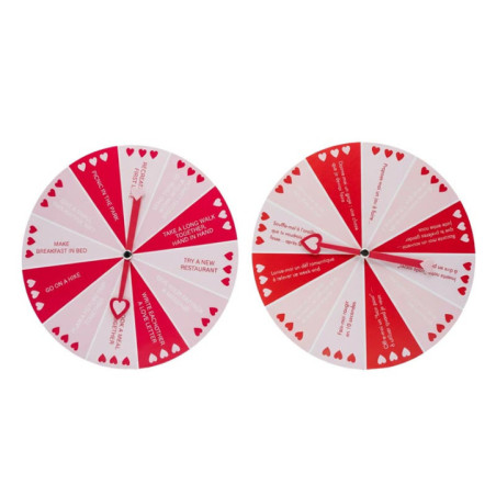 Jeu roue de questions en carton