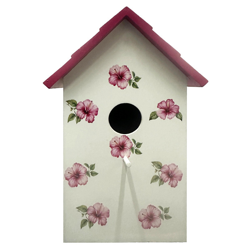 Cabane a oiseaux florale